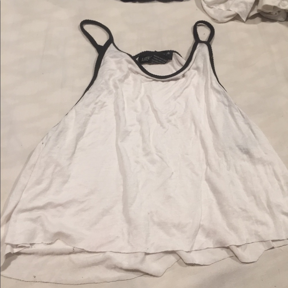 White cropped loose t-shirt